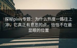 探秘pixiv专题：为什么热度一路往上冲，它真正有意思的点，恰恰不在最显眼的位置