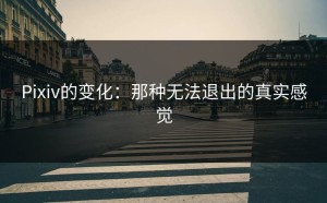 Pixiv的变化：那种无法退出的真实感觉