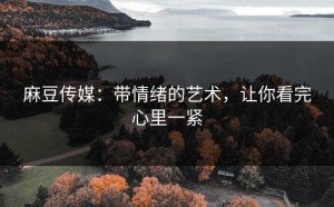 麻豆传媒：带情绪的艺术，让你看完心里一紧