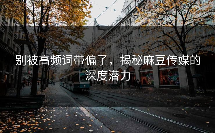别被高频词带偏了，揭秘麻豆传媒的深度潜力